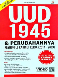 Image of UUd 1945 & Perubahan nya Reshuffle Kabinet KErja (2014-2019)